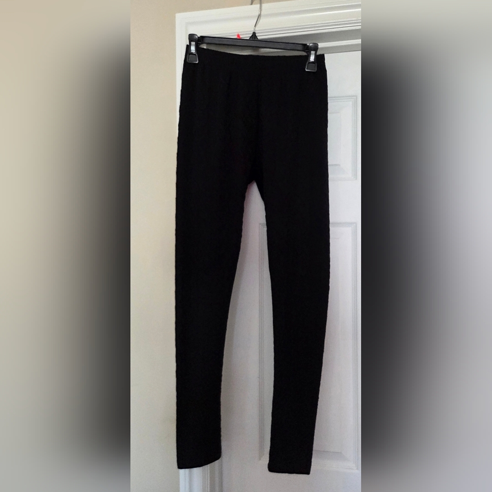 American Rag Black Textured Leggings Size M